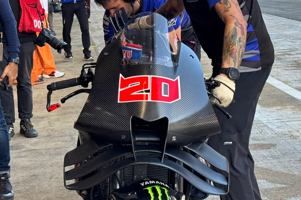 Yamaha memperkenalkan sayap depan baru di tes MotoGP Barcelona