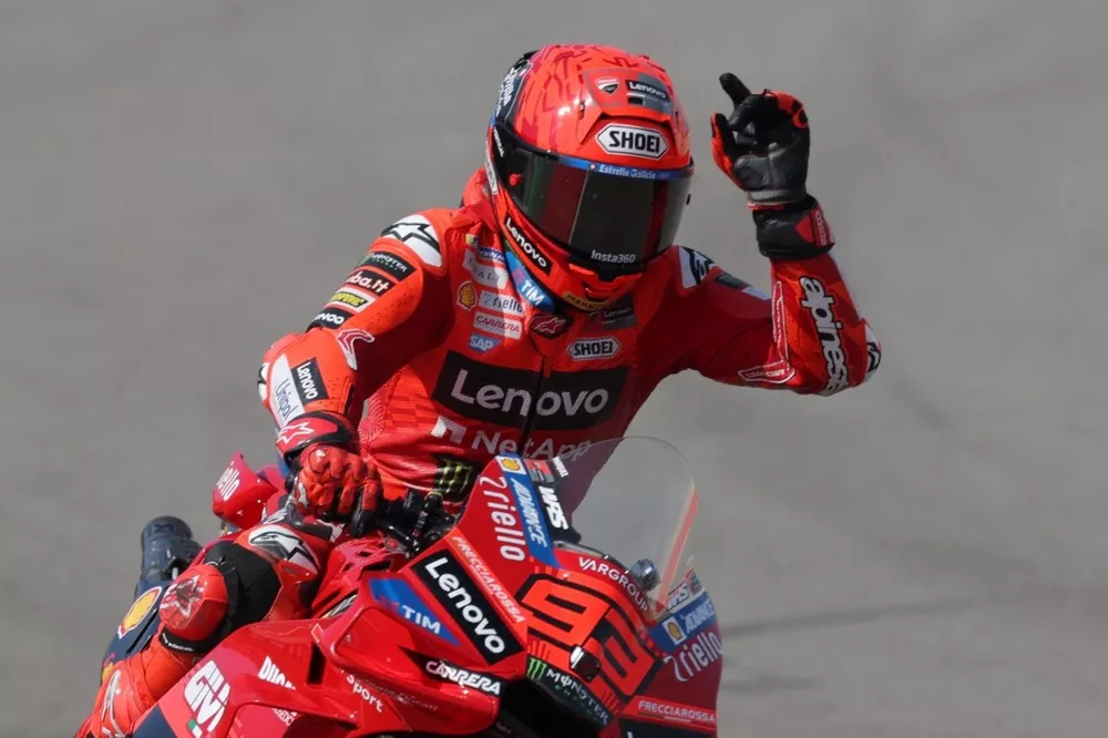MotoGP Aragon GP: Marc Marquez bangkit untuk meraih kemenangan sprint