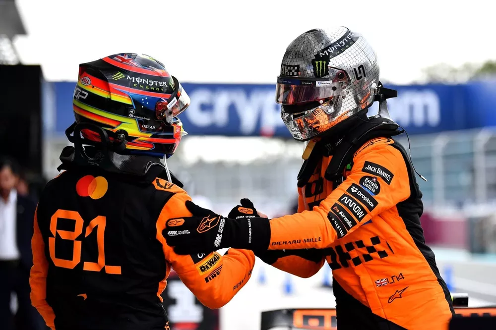 Oscar Piastri vs Lando Norris